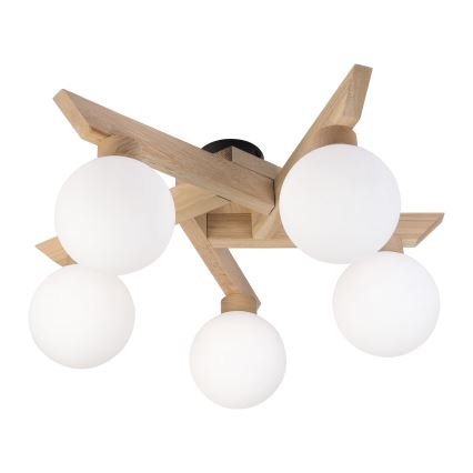 Pinnapealne lühter ANTONIO 5xG9/5W/230V tamm/valge