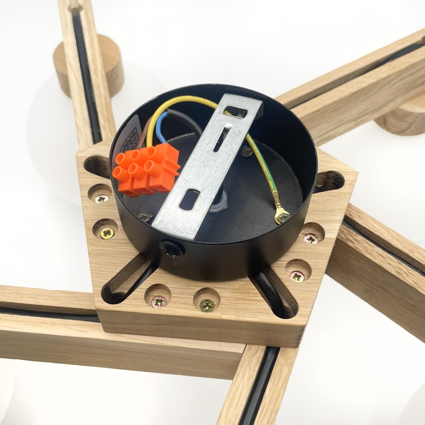 Pinnapealne lühter ANTONIO 5xG9/5W/230V tamm/valge