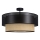 Pinnapealne lühter BORHO 1xE27/60W/230V, läbimõõt 40 cm, must/juut