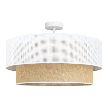 Pinnapealne lühter BORHO 1xE27/60W/230V läbimõõt 40 cm valge/juut