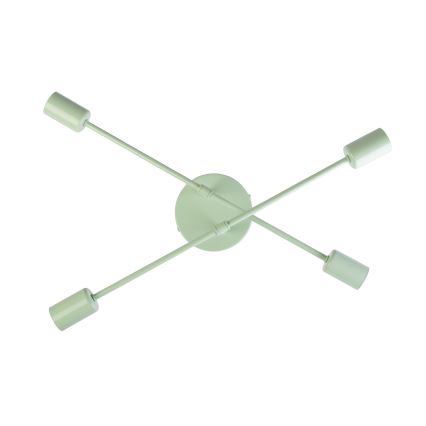 Pinnapealne lühter CAMBRIDGE 4xE27/15W/230V roheline