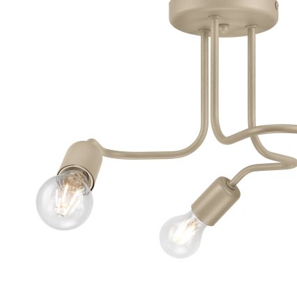 Pinnapealne lühter CHARLIE 3xE27/15W/230V beež