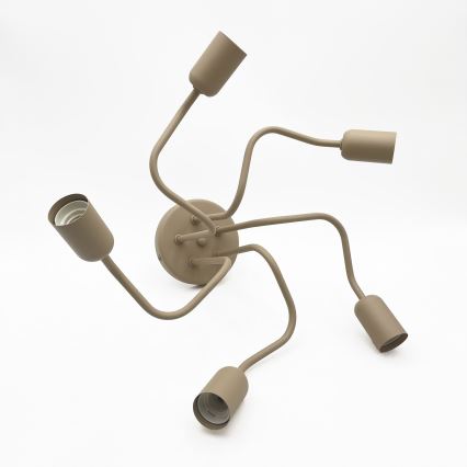 Pinnapealne lühter CHARLIE 5xE27/15W/230V beež