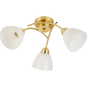 Pinnapealne lühter CLARA 3xE27/15W/230V kuldne