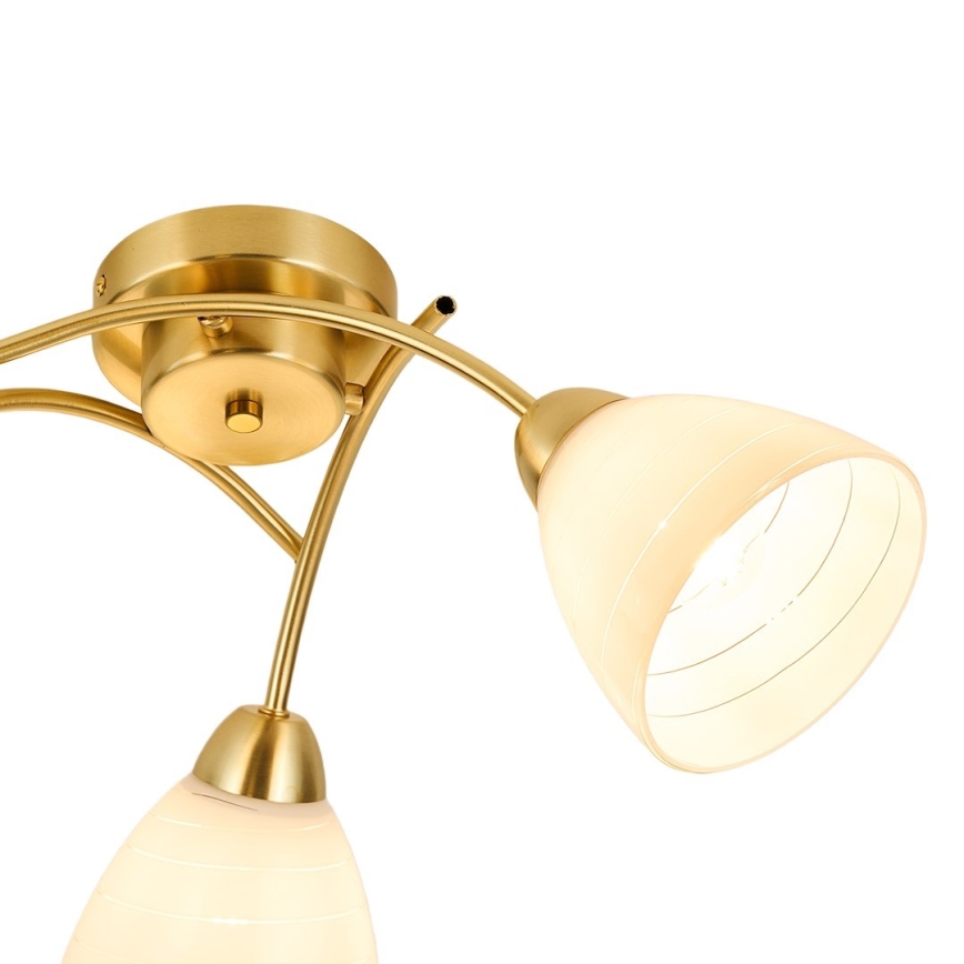 Pinnapealne lühter CLARA 3xE27/15W/230V kuldne