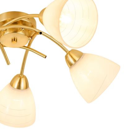 Pinnapealne lühter CLARA 5xE27/15W/230V kuldne