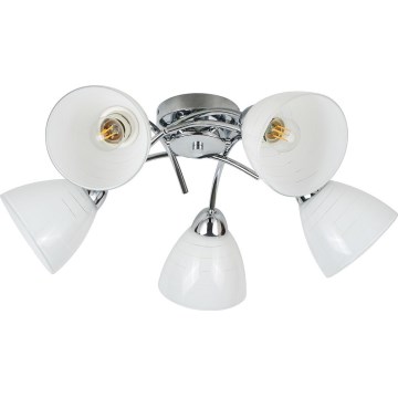 Pinnapealne lühter CLARA 5xE27/15W/230V läikiv kroom