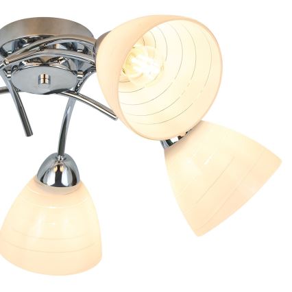 Pinnapealne lühter CLARA 5xE27/15W/230V läikiv kroom