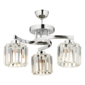 Pinnapealne lühter CRYSTALLINE 3xE27/40W/230V läikiv kroom