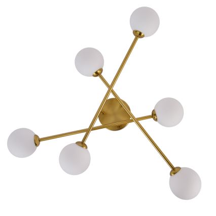 Pinnapealne lühter DORADO 6xG9/28W/230V kuldne