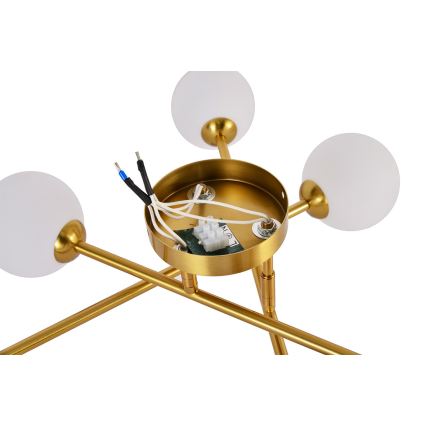 Pinnapealne lühter DORADO 6xG9/28W/230V kuldne