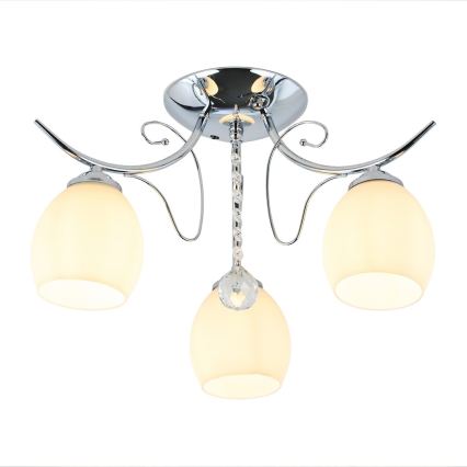 Pinnapealne lühter ELLA 3xE27/15W/230V läikiv kroom