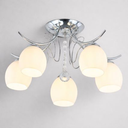 Pinnapealne lühter ELLA 5xE27/15W/230V läikiv kroom