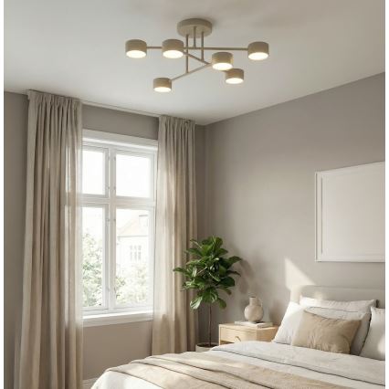 Pinnapealne lühter HALO 6xGX53/10W/230V beež