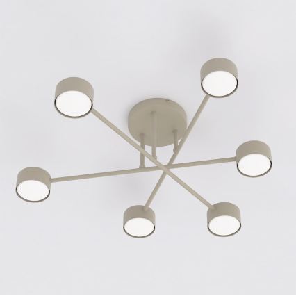 Pinnapealne lühter HALO 6xGX53/10W/230V beež
