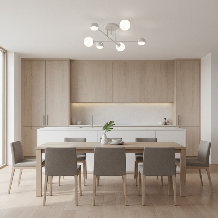 Pinnapealne lühter HOLON 3xG9/8W/230V + 3xGX53/12W valge