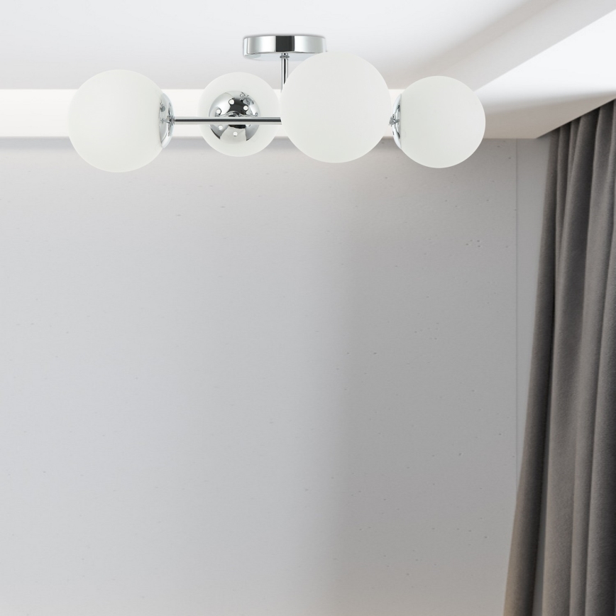 Pinnapealne lühter MADDIE 4xE14/5W/230V läikiv kroom