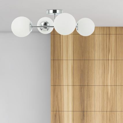 Pinnapealne lühter MADDIE 4xE14/5W/230V läikiv kroom