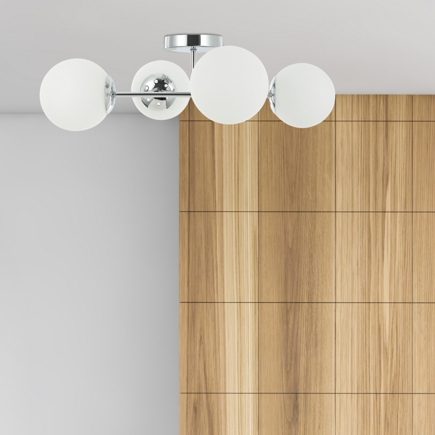 Pinnapealne lühter MADDIE 4xE14/5W/230V läikiv kroom