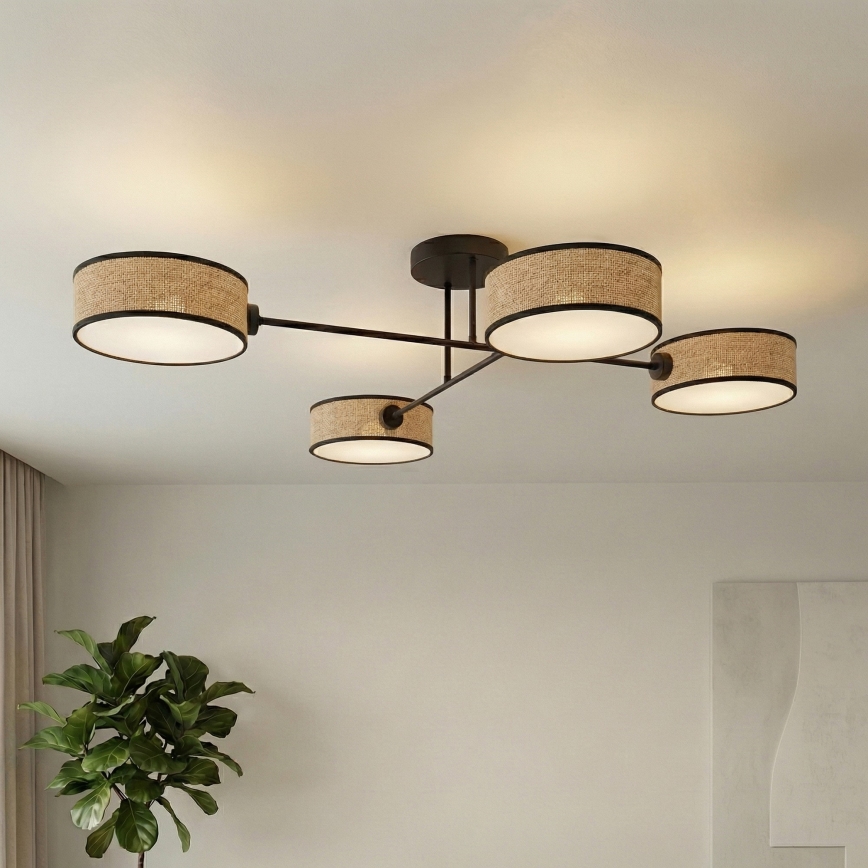Pinnapealne lühter MAGA 4xE14/10W/230V, beež