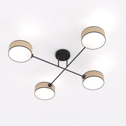 Pinnapealne lühter MAGA 4xE14/10W/230V, beež