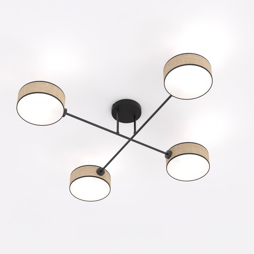 Pinnapealne lühter MAGA 4xE14/10W/230V, beež