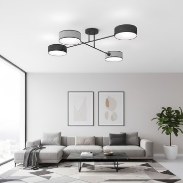 Pinnapealne lühter MAGA 4xE14/10W/230V must/hall