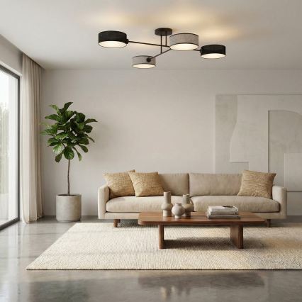 Pinnapealne lühter MAGA 4xE14/10W/230V must/hall