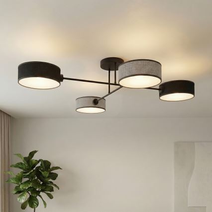 Pinnapealne lühter MAGA 4xE14/10W/230V must/hall