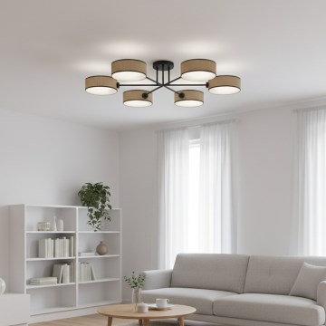Pinnapealne lühter MAGA 6xE14/10W/230V beež