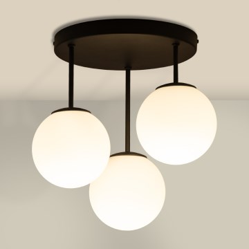 Pinnapealne lühter MOONLIGHT 3xE27/15W/230V must