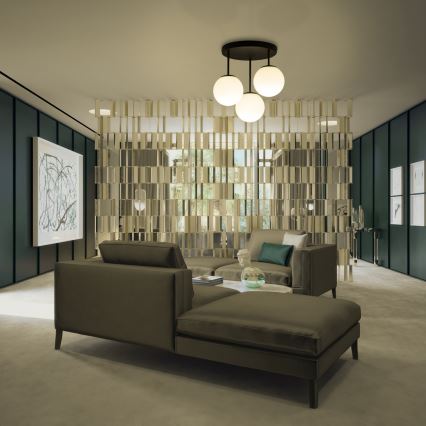 Pinnapealne lühter MOONLIGHT 3xE27/15W/230V must