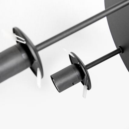 Pinnapealne lühter MOONLIGHT 3xE27/15W/230V must