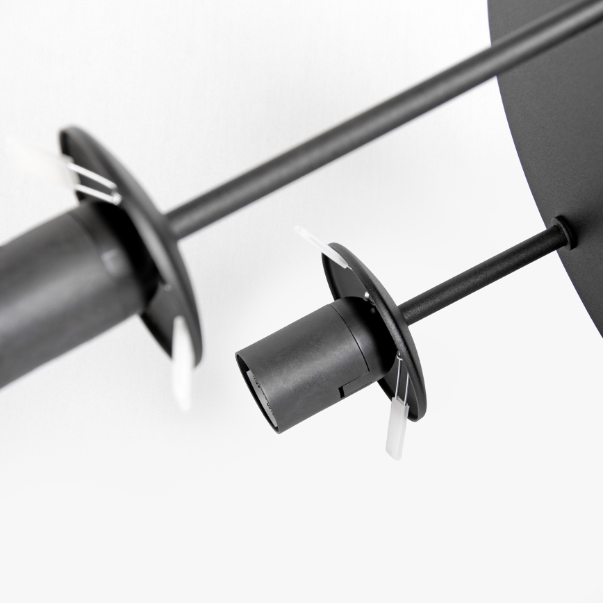 Pinnapealne lühter MOONLIGHT 3xE27/15W/230V must