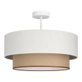 Pinnapealne lühter NATIA 1 x E27, 60 W, 230 V, läbimõõt 45 cm, valge/pruun