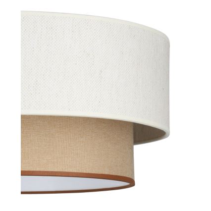 Pinnapealne lühter NATIA 1 x E27, 60 W, 230 V, läbimõõt 45 cm, valge/pruun