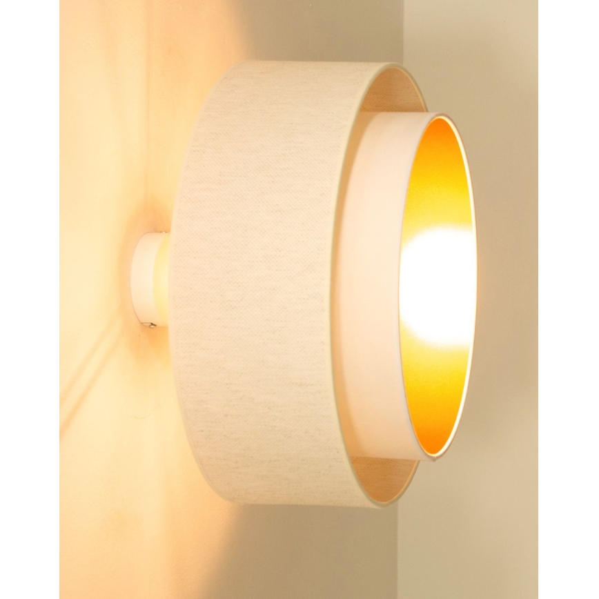 Pinnapealne lühter NATIA 1xE27/60W/230V valge