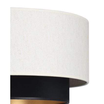 Pinnapealne lühter NATIA 1xE27/60W/230V valge/must