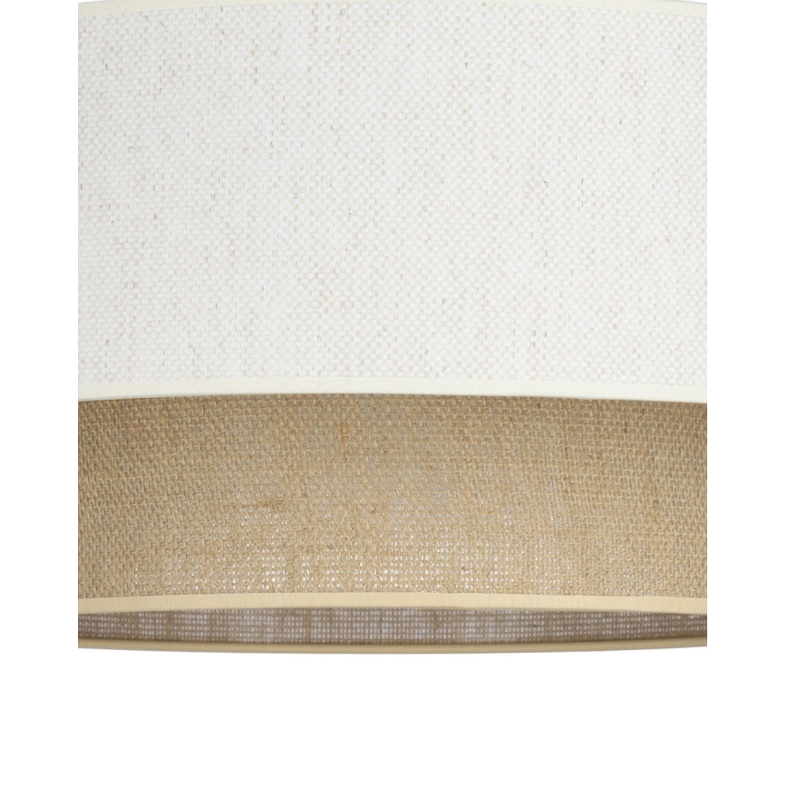 Pinnapealne lühter NATIA 1xE27/60W/230V valge/pruun