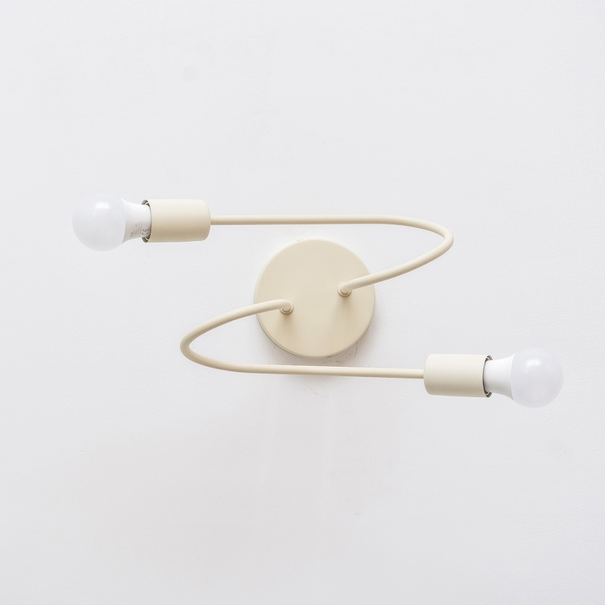 Pinnapealne lühter OXFORD 2xE27/15W/230V kreemjas