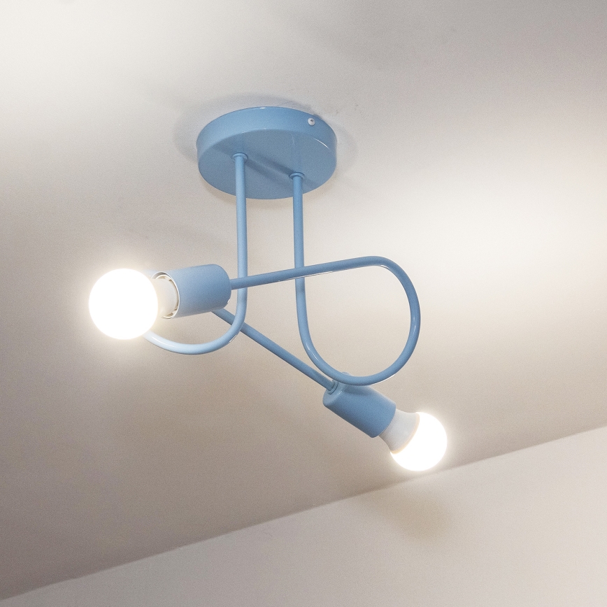 Pinnapealne lühter OXFORD 2xE27/15W/230V sinine