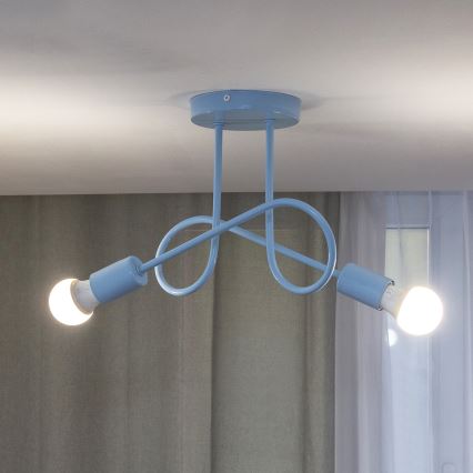 Pinnapealne lühter OXFORD 2xE27/15W/230V sinine