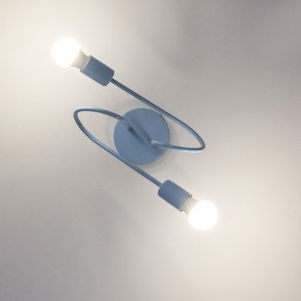 Pinnapealne lühter OXFORD 2xE27/15W/230V sinine