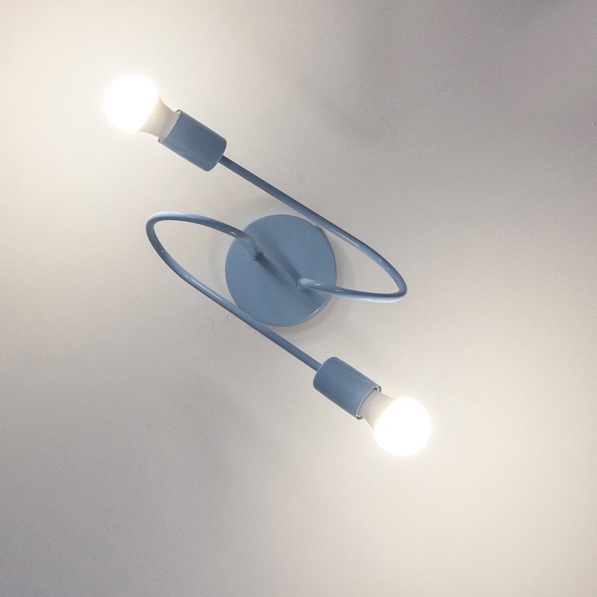 Pinnapealne lühter OXFORD 2xE27/15W/230V sinine