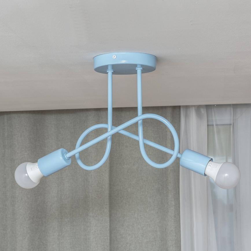 Pinnapealne lühter OXFORD 2xE27/15W/230V sinine