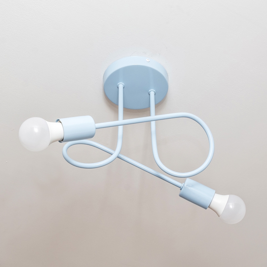 Pinnapealne lühter OXFORD 2xE27/15W/230V sinine