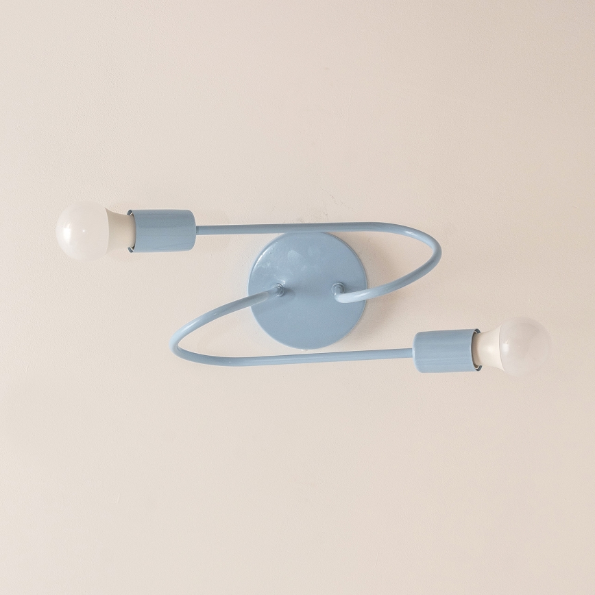 Pinnapealne lühter OXFORD 2xE27/15W/230V sinine