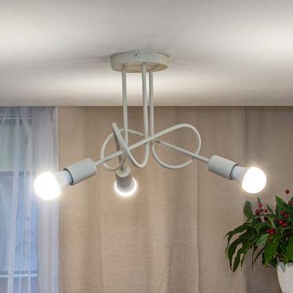 Pinnapealne lühter OXFORD 3xE27/15W/230V kreemjas