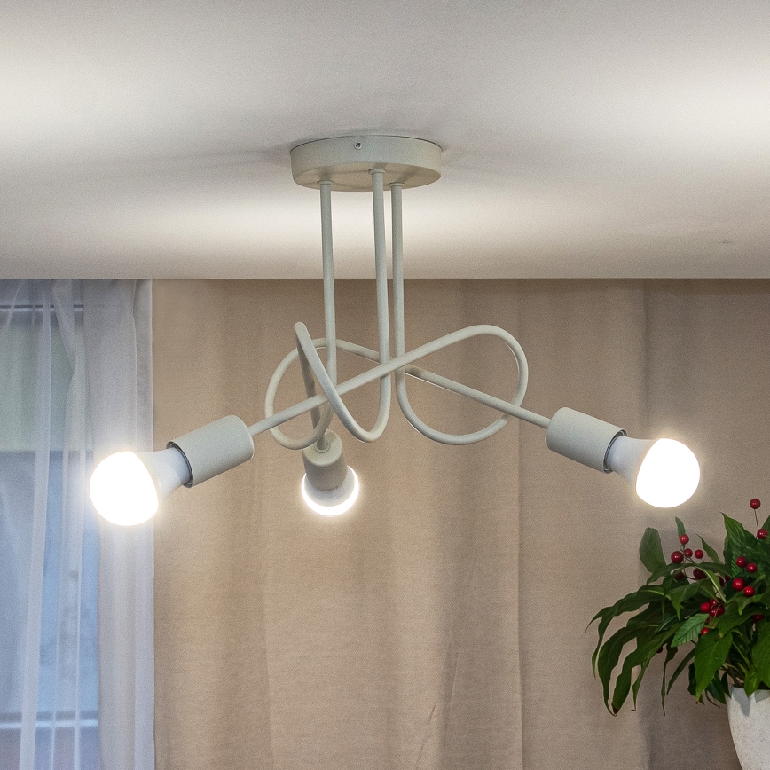 Pinnapealne lühter OXFORD 3xE27/15W/230V kreemjas