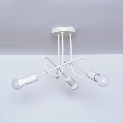 Pinnapealne lühter OXFORD 3xE27/15W/230V kreemjas